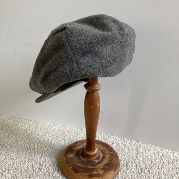 Wool/cashmere grey flatcap/newsboy style hat. Irish staple - M - Picture 2 of 11